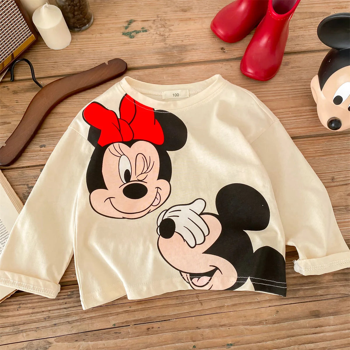 Disney Cartoon Kids Long-Sleeve Tee