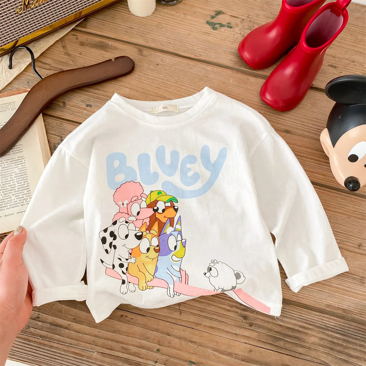 Disney Cartoon Kids Long-Sleeve Tee