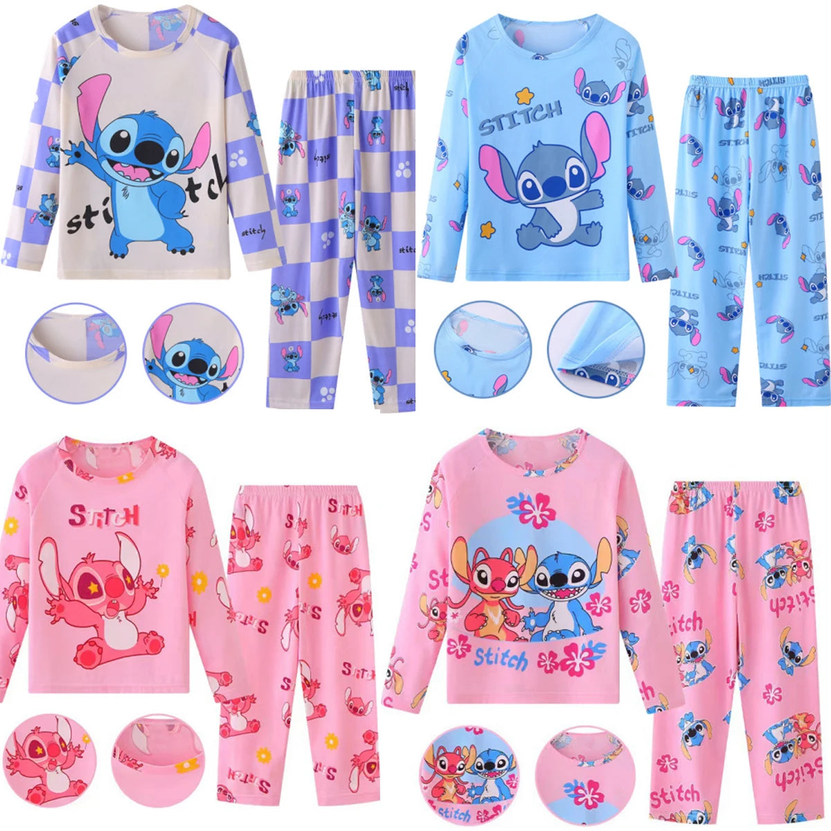 Disney Stitch Kids Pajama Sets