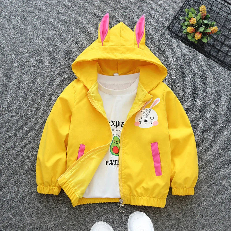 Charming Bunny Hooded Kids Jacket