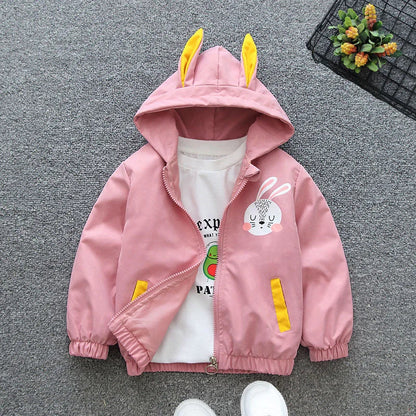 Charming Bunny Hooded Kids Jacket