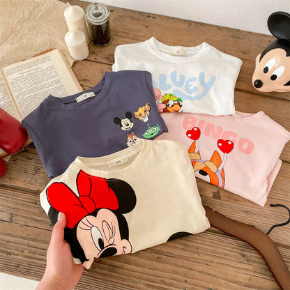 Disney Cartoon Kids Long-Sleeve Tee