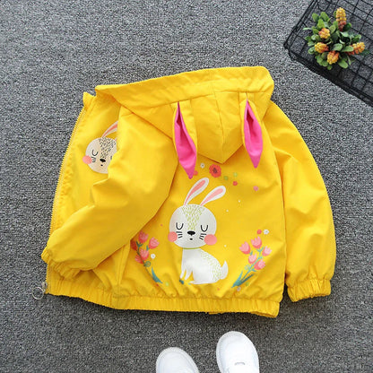 Charming Bunny Hooded Kids Jacket