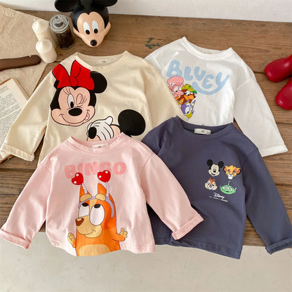 Disney Cartoon Kids Long-Sleeve Tee