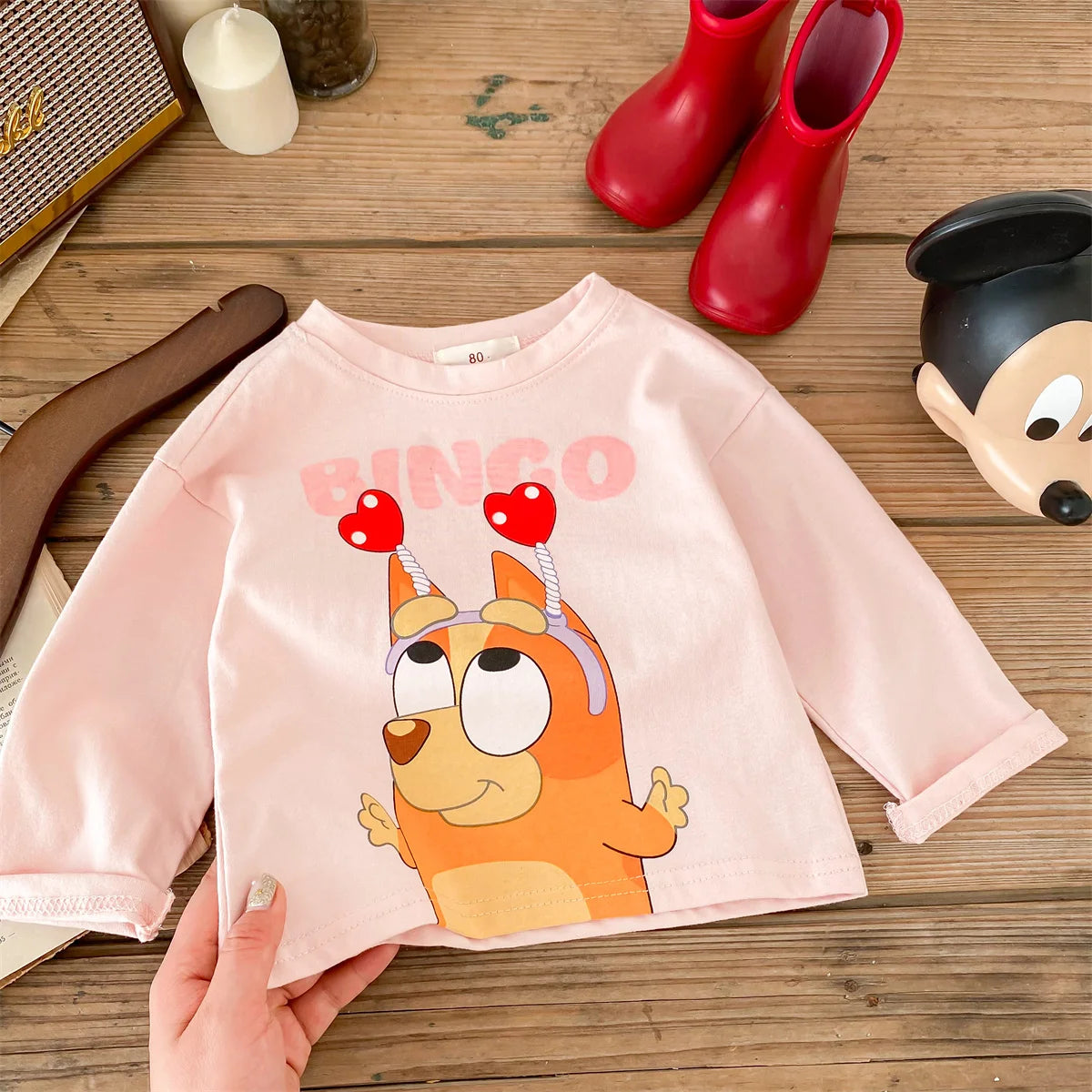 Disney Cartoon Kids Long-Sleeve Tee